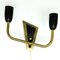 Gold Metal Wall Lamp, 1960s, Image 6