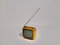 Vintage Yellow Plastic Portable Tv Hornyphon, Austria, 1970s, Image 4