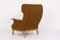 Danish Oak and Wool Lounge Chair, 1970s 9