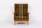 Danish Oak and Wool Lounge Chair, 1970s 2