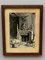 Marcel Chanargue, Interior con chimenea, dibujo a tinta, Imagen 2