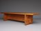 Long Scandinavian Pine Bench, 1960s 4