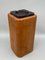 Brown Leather Ashtray with Stitching, 1960s, Image 2