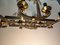Nickel-Plated Brass Chandelier, 1940s 9