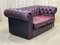 Red Leather Chesterfield Sofa, 1980s 10