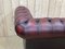 Red Leather Chesterfield Sofa, 1980s 17