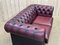 Red Leather Chesterfield Sofa, 1980s, Image 12