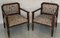 Art Deco Wooden Armchairs in Brown Velvet, 1980s, Set of 2 3