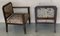 Art Deco Wooden Armchairs in Brown Velvet, 1980s, Set of 2 6