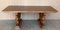 Early 20th Century French Carved Bleached Oak Marquetry Center or Dining Table 2