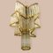 Italian Acrylic Glass Brass Chandelier 2