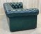 Green Leather Chesterfield Sofa, 1980s 23