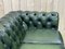Green Leather Chesterfield Sofa, 1980s, Image 14