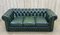 Green Leather Chesterfield Sofa, 1980s 7