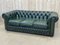 Green Leather Chesterfield Sofa, 1980s 11