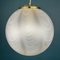 Vintage Xl Swirl Murano Glass Pendant Lamp, Italy, 1970s 3