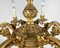 French Gilt Brass Chandelier, 1970s, Image 5