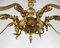 French Gilt Brass Chandelier, 1970s, Image 6