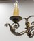 French Art Deco Lustre Wrought Iron Acanthus Leaves Chandelier, 1930s 5