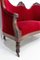 19th Mid-Century French Walnut Red Sofa from Louis Philippe, Image 8