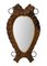 Mid-Century Spanish Pine and Iron Frame Wall Mirror, Image 2