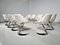 Scimitar Chairs by Boris Tabacoff for Mobilier Modulaire Moderne, France, 1960s, Set of 12, Image 4