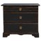 Swedish Black Baroque Chest of Drawers, Image 1