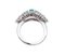 14 Karat White Gold Ring with Emeralds and Diamonds 3