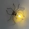 Italian Mid-Century Modern Metal and Glass Spider-Shaped Wall Lamp, 1960s, Image 7
