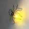 Italian Mid-Century Modern Metal and Glass Spider-Shaped Wall Lamp, 1960s 8