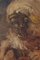 Guerriero africano danzante con galletto, Metà del XX secolo, Olio su tela, Immagine 4