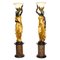 Monumentale Lampen aus vergoldeter Bronze, 20. Jh., 2er Set 1