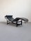 Vintage Black Leather LC4 Chaise Lounge in the style of Le Corbusier, Italy, 1990s 5