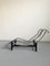 Vintage Black Leather LC4 Chaise Lounge in the style of Le Corbusier, Italy, 1990s 16
