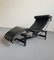 Vintage Black Leather LC4 Chaise Lounge in the style of Le Corbusier, Italy, 1990s 11