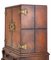 Carved Oak Side Cabinet with Leather Box Top 8