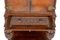 Carved Oak Side Cabinet with Leather Box Top 7