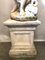 Early 20th Century Woman on Garden Pedestal Statue in Stone 12
