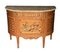 Mid-Century Louis XVI Style Demi Lune Commode with Marble Top 1