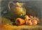 Natura morta con brocca e cipolle, inizio XX secolo, olio su cartone, con cornice, Immagine 2