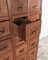 Vintage Filing Cabinet in Beechwood with Brass Handles 5