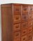 Vintage Filing Cabinet in Beechwood with Brass Handles 4