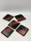 Small 19th Century Dishes in Japanese Lacquer, Set of 5 2