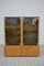 Vintage Display Cabinets in Elm Briar by Jean Claude Mahey for Roche Bobois, 1970s, Set of 2 1