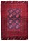 Vintage Afghan Handmade Ersari Rug, 1950s 1