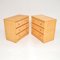 Vintage Bamboo Rattan Chest of Drawers, Set of 2 3