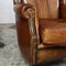 Vintage Sheep Leather Wingback Armchair 5