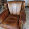 Vintage Sheep Leather Wingback Armchair, Image 4