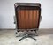 Vintage Leather Swivel Lounge Chair 8