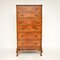 Antique Burr Walnut Tallboy Chest of Drawers, Image 1